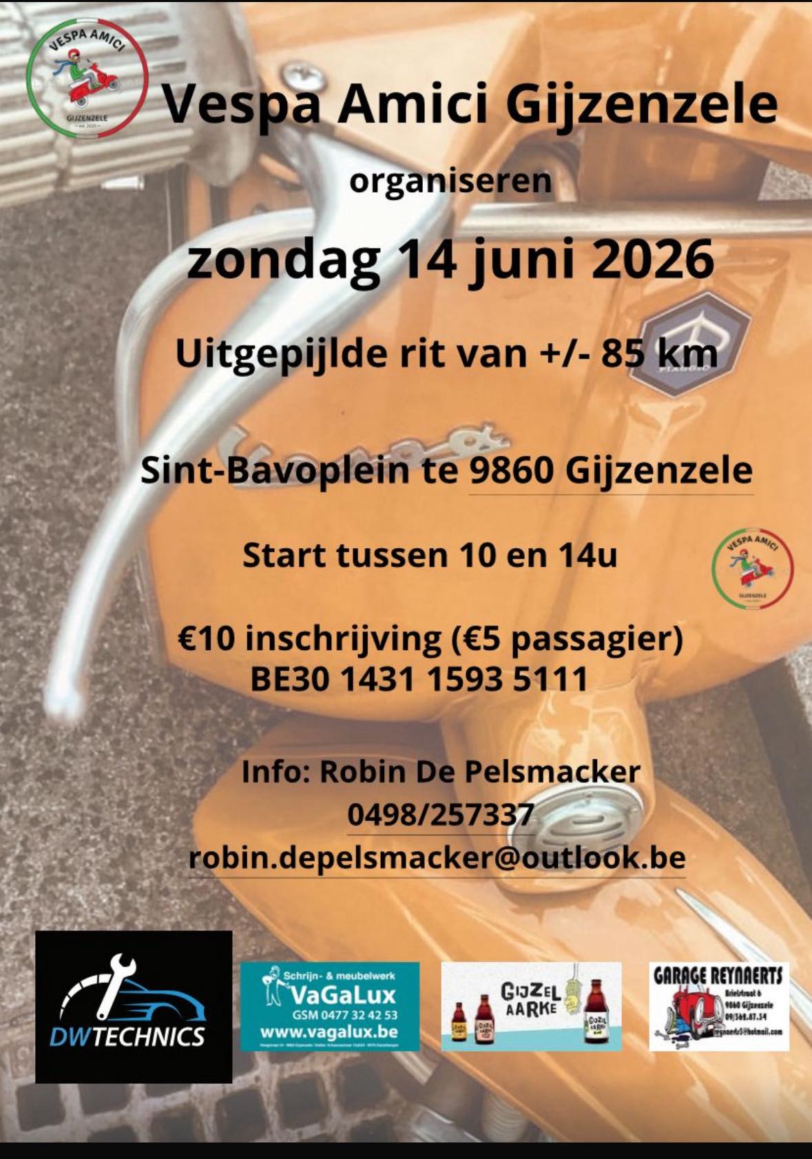 Vespa Amici Gijzenzele 2026